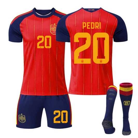 2026 FIFA World Cup Spain Home Red Soccer Jersey #10 Yamal #2 Carvajal #16 Rodri #20 Pedri #17 Nico Williams #19 Olmo #4 Cubarsí Football Shirt Fan Edition Children /Adult Sizes Fast Shipping(Pedri + Size28)